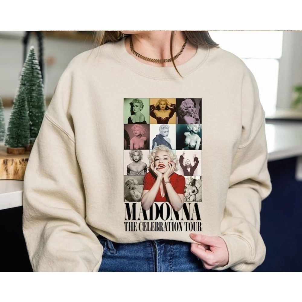 Retro Madonna Sweatshirt Madonna The Celebration Tour Sweatshirt